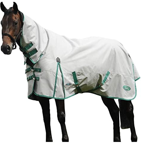 Weatherbeeta Green-tec 900d Lite Plus Combo Nackenschutz - Hellgrau/Grün
