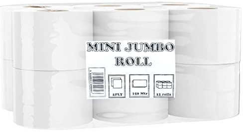 Lider Essential Lot de 12 rouleaux de papier toilette double épaisseur Blanc 150 m