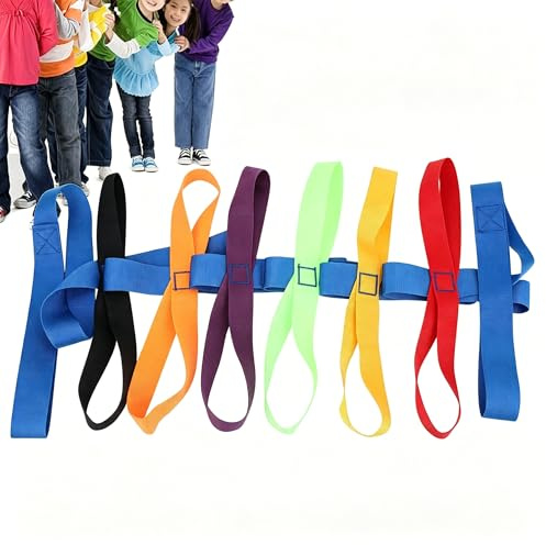Gadpiparty Wanderseil für Kinder, Sicherheitsseil, mit 16 Griffen, verstellbares Seil für den Außenbereich, Sicherheitskindertagesstätte, für Vorschule, Kindergarten, Kleinkinder, Kinder