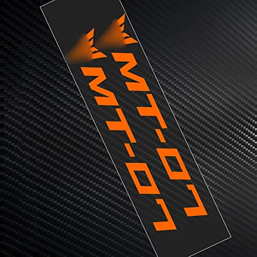 TETHY Vinyl Reflektierend Für Yamaha MT07 Aufkleber Rad Tank Aufkleber MT 07 Set Kit Logo Emblem Aufkleber (Color : Reflective Orange)