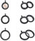 UNICRAFTALE 3 STK 3 Größen Memory Medaillon Anhänger Glas Foto Charms Runde Medaillon Charms Schwarz 304 Edelstahl Anhänger Bilderrahmen Charms Für Foto Oder Halsketten Schmuckherstellung
