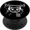 Y2K 90s Cat with Headset Headphone PopSockets Swappable PopGrip