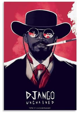 LAHTI Django Unchained Poster, dekoratives Gemälde, Leinwand-Wandposter und Kunstdruck, modernes Familienschlafzimmer-Dekor-Poster, 20 x 30 cm