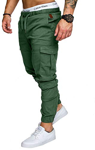 Amaci&Sons Jogger Cargo Herren Chino Jeans Hose 7001