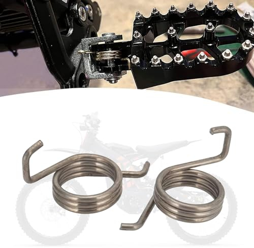 IUVWISN 3 Paar Dirt Bike Fußrasten Federn Fußstütze Fußrasten Pedalauflagen für Surron Sur Ron Light Bee X S LBX Elektro E-Bike