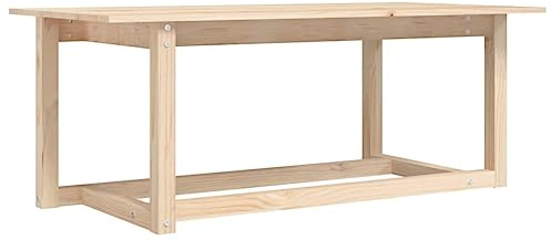 Kangmusi Couchtisch 110x55x45 cm Massivholz Kiefer,822167kangmusi