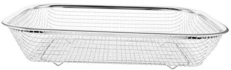 ANDRESLAD Panier Métallique Pour Lave-vaisselle Inoxydable Non Applicable Panier à Couverts Drainant, Taille Moyenne, Acier Inoxydable Résistant, Usage La Cuisine, Accessoire Rangement Pratique,