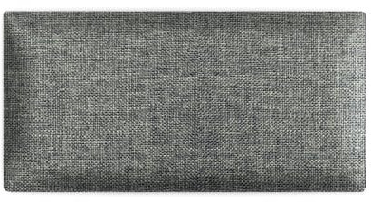 Wandpaneele 3D 15 x 30 cm gepolstert – für sehr einfache Selbstmontage, aus Velourstoff, mit weicher Füllung, Farbe Hellgrau – Kopfteil als Dekoration für Schlafzimmer, Büro, Kinderzimmer, Diele