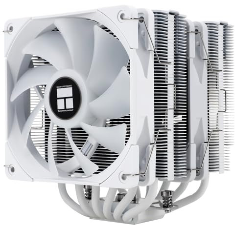 TR Peerless Assassin 120 White CPU-Luftkühler, 6 Heatpipes, Dual TL-C12W 120mm PWM Lüfter, AGHP-Technologie, für AMD AM4 AM5,Intel 1700/1150/1155/1200/2011