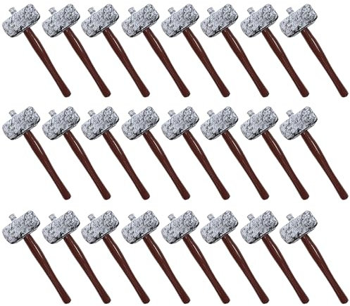 Inflatable Hammer - Pack of 24 - Sturdy Inflatable Hammer Prop - Fancy Dress Costume Accessory