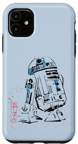 Star Wars R2-D2 Japan Sumi-e Ink Wash Painting Style Case for iPhone 11