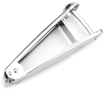 Baumalu - Pflaumenkernentferner Edelstahl - kompakt - spülmaschinenfest | Ergonomisch, effizientes Entsteinen, für alle Pflaumenarten, 13,8x6x2,5 cm, korrosionsbeständig, leicht zu reinigen