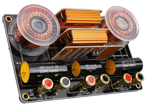 Koolenry Tweeter Fuse Protected 2600Hz 2 Way 800W Speaker Frequency Divider Filter Audio Hi-Fi High-Low Crossover Board