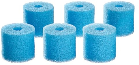 OASE 45268 Ersatz Filterschwamm, Vorfilterschwaum Set für BioMaster Aquarium Außenfilter, 6 Stück, 10 ppi, schwarz