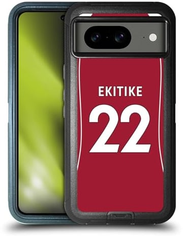 Head Case Designs Liverpool Football Club Hugo Ekitiké 2025/26 Spieler Heimtrikot 1. Gruppe Ultragepanzertes Stoßfestes Gehäuse [Militärischer Schutzgrad] kompatibel mit Google Pixel 8