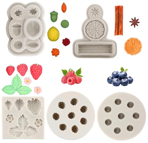 PacuM 5 Stück Silikonformen Schokoladenform Silikon Spülmaschinengeeignet für Schokoladen Seife Gelee Muffin Kuchen Backen Plätzchen, Kuchen, Deko - Ideal für Hochzeit, Geburtstag