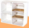 1er Set Holzschrank -weiß-geflammt - schöner Schrank aus Holz/neues Kistenregal aus Obstkiste/Holzkiste als Schuhregal/Bücherregal/Kleiderschrank/Spielzeugregal