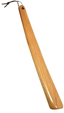 SUPVOX - Calzascarpe in legno di faggio, con manico lungo, forma stretta per uomo donna (legno forte)