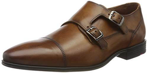 LLOYD Herren Slipper Mailand, Männer Businessschuhe,lose Einlage,Normalweit,elegant,Men's,Slipper,Mokassins,Halbschuhe,Slides,Cognac,41 EU / 7.5 UK