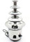 Fontaine à chocolat 4 étages - En acier inoxydable - 170 W - Pour fête, mariage, pâtisseries, fruits, pâtisseries, etc. - Avec fonction fondue et écoulement