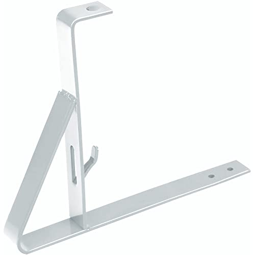 Parotec, Schneefangstütze, 200 mm, Silber, für platte Abdeckung, Bitumenschindel, Pappe, Schneefanggitter, Dachziegel zum Einschrauben an der Latte, Schneefang, Gitter, Werkzeug, Einzelelement