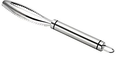 Kiuiom Desescamador Pescado,Raspador Pescado,Escamas de Pescado Raspador Eliminar,Gadgets Cocina Cuchillo Pescado Escalador de Pescado Escamador de Pescado Pela Patatas Manual