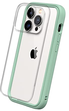RhinoShield Modulares Case kompatibel mit [iPhone 14 Pro] | Mod NX - Anpassbare & stoßdämpfende Schutzhülle im schlanken Design - 3.5 Meter Fallschutz - Minzgrün