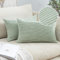 MIULEE 2er Set Kissenbezug Dekokissen Kissenbezüge Kissenhülle Zierkissen Sofakissen Kordsamt Deko Weich Couchkissen Bezug Kissenhüllen für Sofa Wohnzimmer Polsterkissen 40x60 cm Bohnengrün