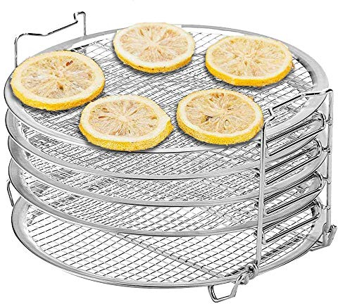 Herold - Soporte para olla a presión y freidora de aire Foodi, soporte de deshidratador de acero inoxidable de calidad alimentaria, 1 paquete/conjunto, 6,5 8 QT