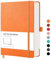 RETTACY Notizbuch A5 Gepunktetes- Bullet Dot Grid Journal mit 320 nummerierten Seiten, 1 Rücktasche und hochwertigem Hardcover für Künstler Schreiben/Zeichnen, 14,5 x 21 cm - Orange