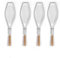 fikujap 4er-Set Fischgriller Mit Holzgriff, Fischhalter Fischwender Fischgrill Metall BBQ Fischbräter Gemüsekorb, Tragbar Edelstahl Fischgrillzange Fischkorb Für Fleisch, Steak, Garnelen
