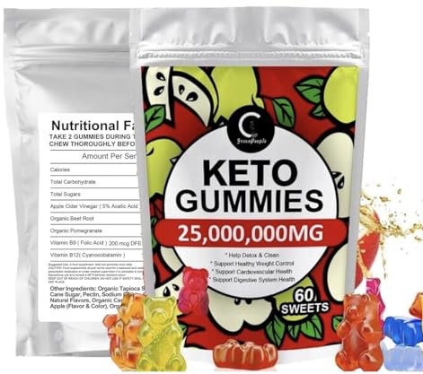 Keto Gummies for Weight & Fat Loss, Belly Fat Loss - 60 High Strength Enter into Ketosis and Lose Weight Fast with Keto Gummy Bears!