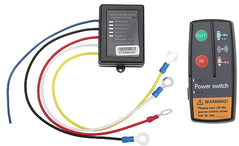 Kit de Télécommande de Treuil sans Fil ,Contrôle Précis de la Portée de 50 Pieds fordurableAméliore l'efficacité DC12V 12V Contrôleur de Commutateur de combiné pour SUV