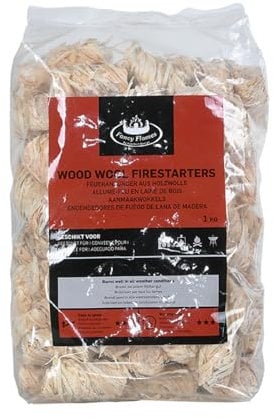Esschert Design Fancy Flames Wood Wool Fire Starters All Natural Firelighters (300)