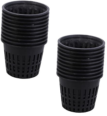 IWOWHERO 20 Stück Mini-Gitter-pflanznetzbecher Garten-Kunststoff-netztöpfe Für Hydrokultur Pflanznetzbecher Robuster Kunststoff Zum Säen Und Schneiden