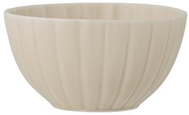 Bloomingville Latina Schale D9xH5, 165 ml– Steingut – Robuste Keramikschüssel für Salate, Obst & Deko – Spülmaschinen- & Mikrowellengeeignet