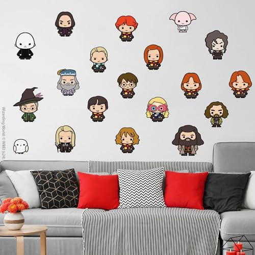 Harry Potter Wall Sticker – 19 Character Charm Art Wall Decal Set Wizarding World Art (60cm (W) x 30cm (H))