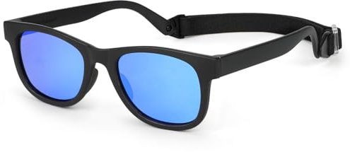 Hifot Polarisées Lunettes de Soleil pour Enfant Anti UV400 Bébé Lunettes de Soleil Monture en Caoutchouc Flexible Lunettes de Sport Mixte pour 2-7 Ans Fille et garçon