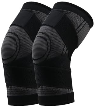 MEIION haltungshelfer 3D-Knie-Kompressionsbandage Verstellbare Kniebandage für Sport & Alltag - Kompressionsschutz für Herren & Damen, ideal für Arthritis, Fitness, Volleyball, Radfahren & Joggen