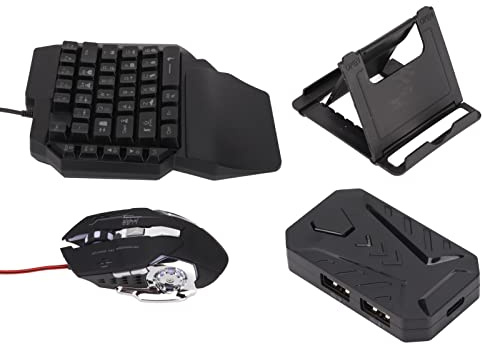 Handy Tastatur Mit Maus,Keyboard Mouse Converter etooth,Tastatur- Und Mauskonverter E G Tastatur-Maus,Eine Kabeebundene Verbindung Für System,Tastatur-Maus-Adapter Für,Tastatur-Maus-Adapter Für Telefo