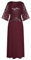 GRACE KARIN Kleid Rot Damen Fledermausärmel Elegant Festliches Kleid Damen Weihnachten Pailletten Kleid XL Wein Rot -3