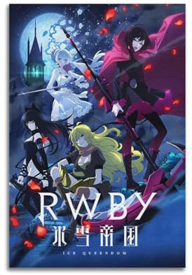 oksdjhrnn RWBY Eiskönigin-Poster, dekoratives Leinwandposter, Wandkunst, Dekor, Wohnen, modern, Familienschlafzimmer, Dekoration, Poster, 30 x 45 cm, ungerahmter Stil