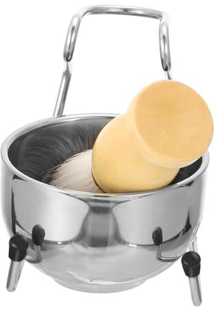 BELLIFFY Bartbürstenständer Mit Schale Bartbürsten-halter Aus Material Für Verschiedene Barttypen Klein Und Tragbar