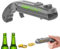 Flaschenöffner, Getränkedosen öffner Lustiger Flaschenöffner Bierdeckelpistole, Bieröffner Gadgets für Party Bar Home Shooting Game, Geschenk für Ihn Papa Ehemann (Grau)