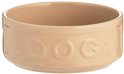 Medium Dog Bowl 15cm Stoneware Strong Heavy Food Biscuit Water Feeding Dish