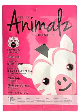 masque BAR Pretty Animalz Moisturizing Sheet Face Mask - Zebra 1pc