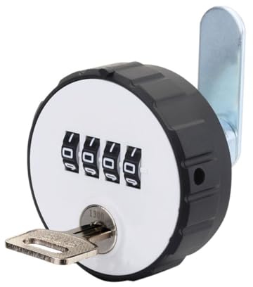 ELAYARD Serrure à Code à Double Ouverture Chiffres Cylindre Rotatif pour Armoire Bureau Tiroir Boîte à Outils Verrou de Sécurité