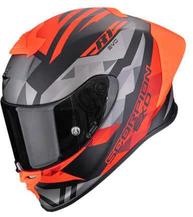 Scorpion EXO-R1 Evo II Air Valere Integralhelm, schwarz/grau/rot, S (55/56)