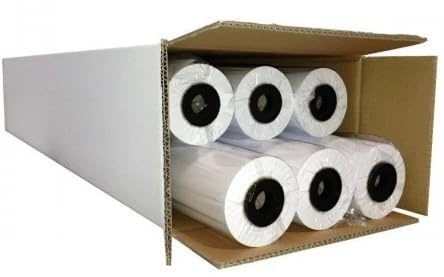 Plotterpapier 91,4 cm x 50 m, 80 g/m2, Kern 50, weißes Papier, A0 für HP und Epson Plotter