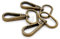 CRAFTMEmore Karabinerhaken, 1,9 cm / 2,5 cm / 2,5 cm / 3,8 cm / 2,5 cm / 3,8 cm / 10 Stück 1-1/4 Inch messing antik-optik
